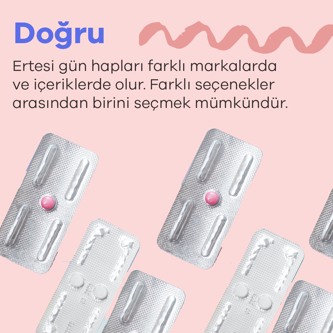Her bireyin ihtiyacına ve vücut yapısına göre farklı ertesi gün hapı seçenekleri mevcuttur. Bu nedenle, doğru bilgiye sahip olmak ve bir sağlık profesyoneli ile görüşmek, sana en uygun olanı seçmene yardımcı olacaktır.

#ertesigünyanında #ertesigünyanındayız #dkt_turkey