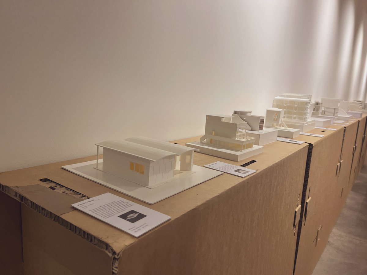 Nice display of student-made models of Le Corbusier designs, built and unbuilt, at @UofTDaniels