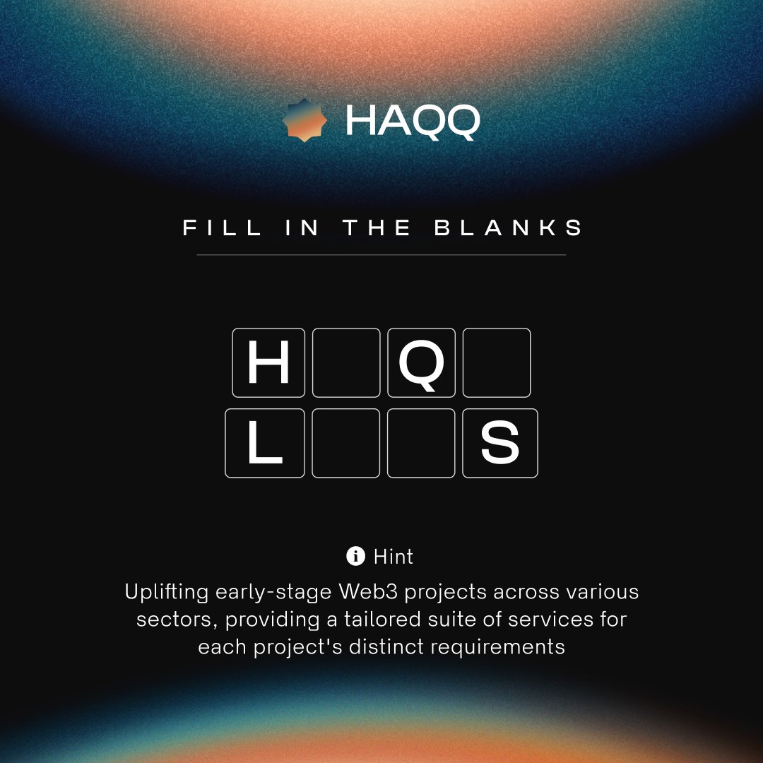 🧠 Quick Quiz on #HAQQ

📑 Read the hint carefully,
📚 Refer to our docs,
✍️ Comment with the answer