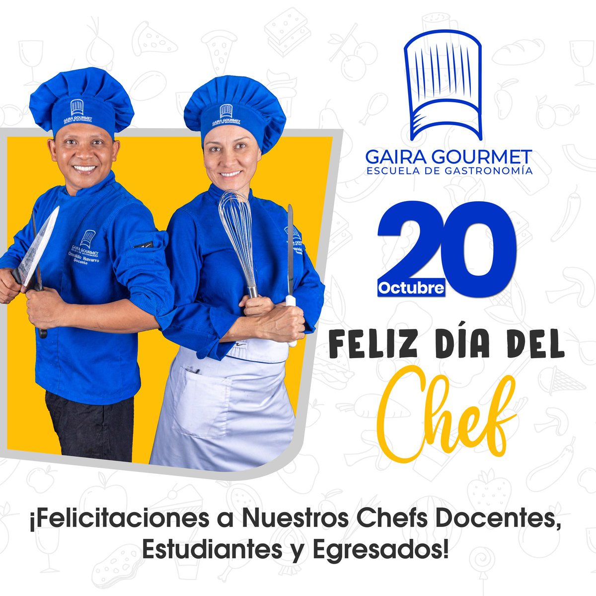 CBN_Colombia's tweet photo. #DiaInternacionaldelChef
Felicitamos a todos los estudiantes, egresados y docentes de nuestra Escuela de Gastronomía #GairaGourmet la mejor escuela gastronómica del caribe colombiano.

#lomioeslagastronomia #CBNcolombia 
#CocinaInternacional #Cocina 
#gastronomia #SantaMarta https://t.co/d9HQnKitHj