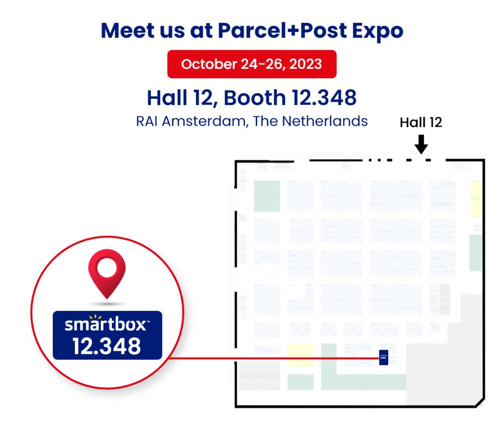 📍Find us here Are you attending Parcel+Post Expo? Come meet us and explore the future of last mile delivery. Book a slot here: smartboxlockers.com/parcelpostexpo… #global #EVENT #smartbox #smartlockers #parcelpostexpo #corporate #Innovations #lastmile #delivery #solutions