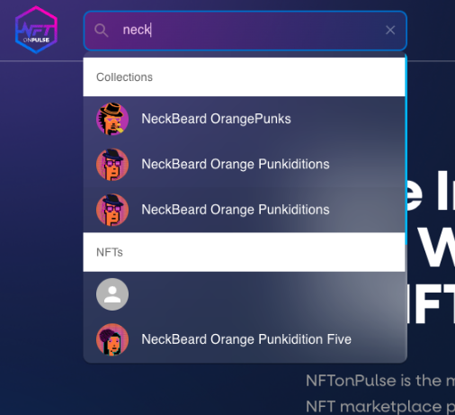 nftonpulse's tweet photo. Exploring NFT collections on NFTonPulse is a breeze! 🔍 With our search bar, gone are the days of needing just collection addresses.
What's the first collection YOU search for? Drop it in the comments! 💬 #NFTs #EasySearch #NFTonPulse
https://t.co/QVjw9tzT4d https://t.co/kekAtStmXs