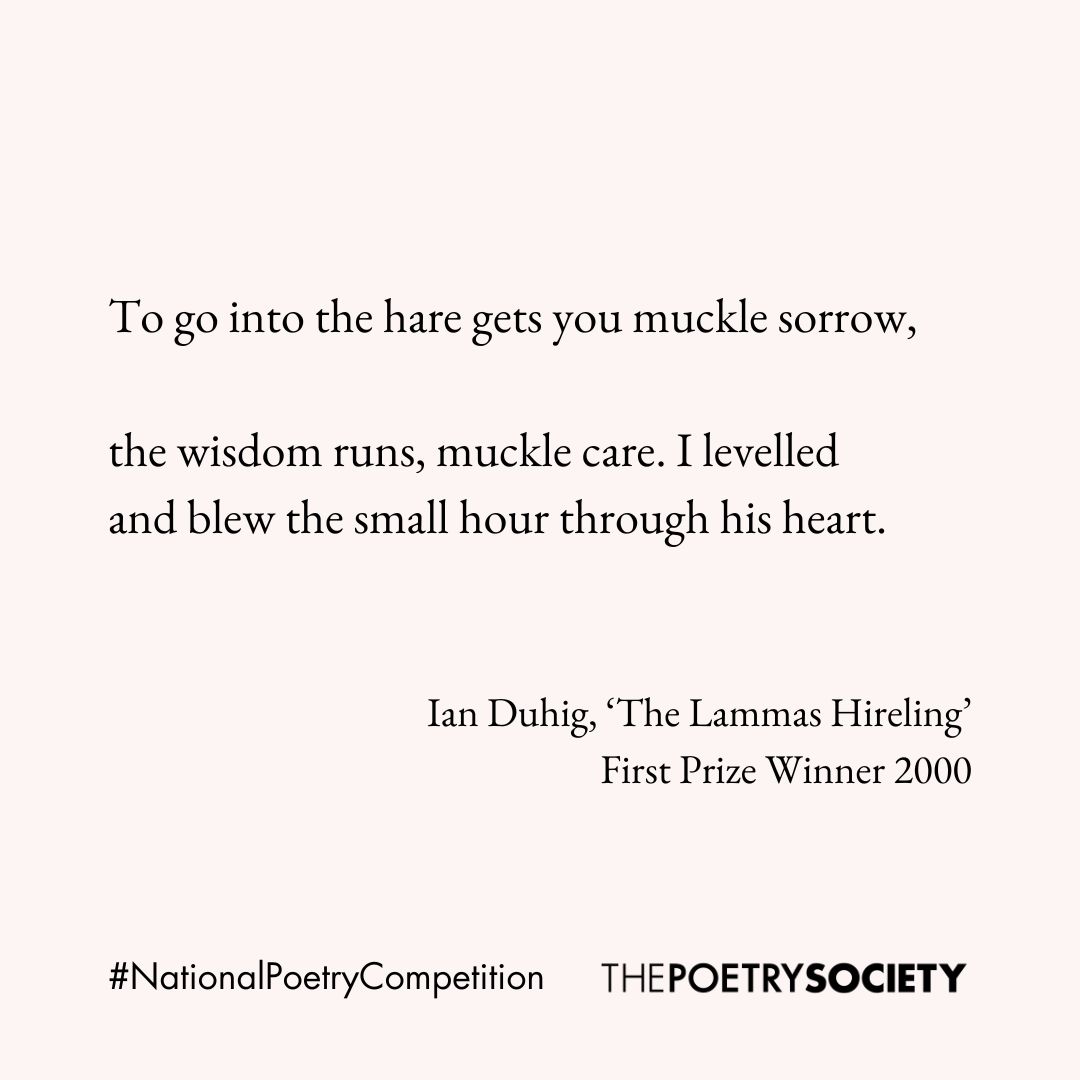 Seven days left to enter the #NationalPoetryCompetition!

Deadline: 31st October
Judges: Jane Draycott, Will Harris and Clare Pollard
First Prize: £5,000

Enter here: bit.ly/2023-NPC