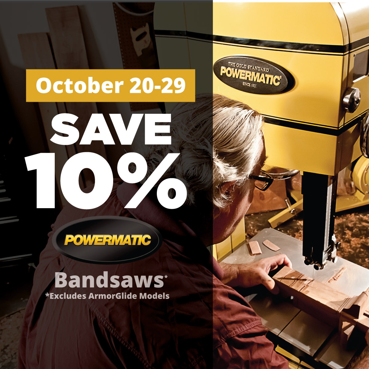 Woodcraft's tweet photo. Ready for your new bandsaw? Powermatic Bandsaw are 10% off at Woodcraft through October 29!
Checkout Powermatic bandsaws here https://t.co/HiHzVHuX6R
#woodcraft #woodworking #woodworker #powermatic #bandsaw #powertools https://t.co/hH9MpXFYMt