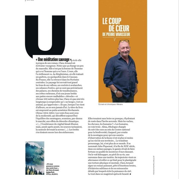 "Clara Arnaud signe un roman puissant, pétri d’émotions brutes, d’éclaircies sublimes et de ces minuscules détails par lesquels éclot la puissance du réel. Le tout dans un magistral opéra de beauté." <a href="/leparisienwe/">Le Parisien Week-End</a>, Pierre Vavasseur🥳
ET VS PASSEREZ COMME DES VENTS FOUS <a href="/ActesSud/">Actes Sud</a>