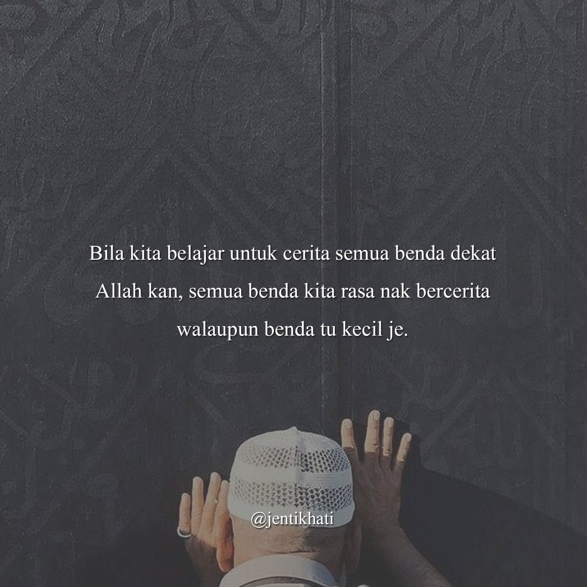 jentikhati's tweet photo. Hanya pada Allah aku boleh bercerita panjang lebar, tanpa menutupi apapun yang pada manusia aku malu untuk mengungkapkan. https://t.co/OuD66QlkqQ