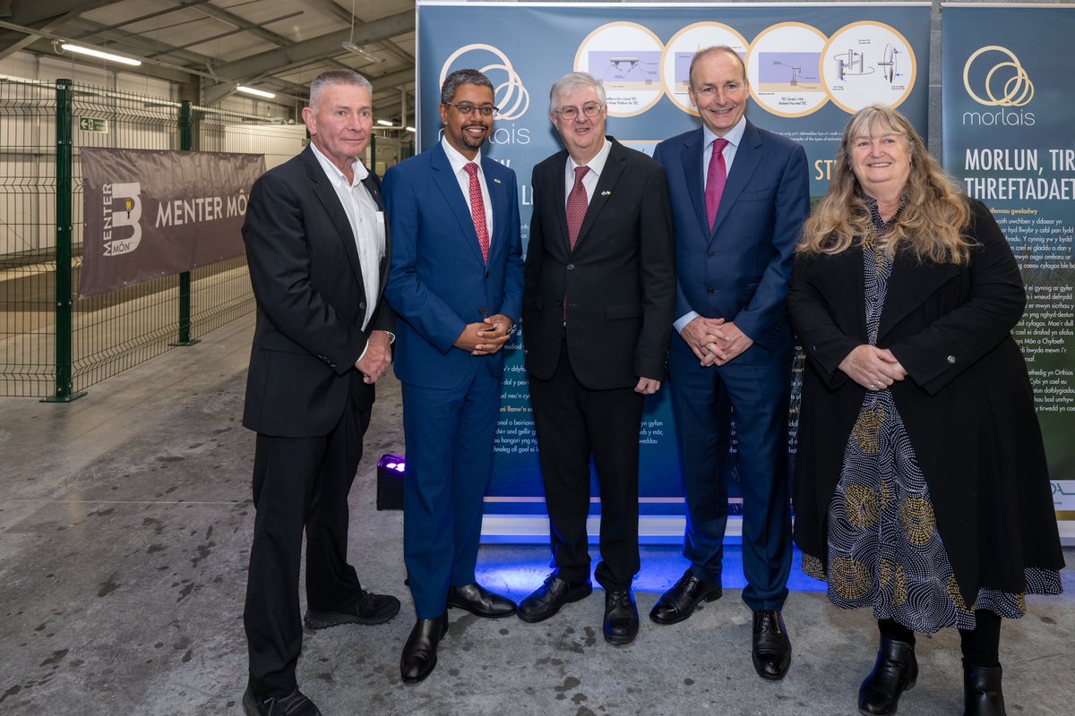 The Morlais sub-station officially opened today! 🌊⚡️👏

We were delighted to welcome <a href="/PrifWeinidog/">Eluned Morgan</a> , <a href="/MichealMartinTD/">Micheál Martin</a> , <a href="/vaughangething/">Vaughan Gething</a> , <a href="/JulieJamesMS/">Julie James MS</a> and <a href="/llinos_medi/">Llinos Medi AS/MP</a> to celebrate today's opening.

Diolch to our partners for their support!

#EUFundsCymru