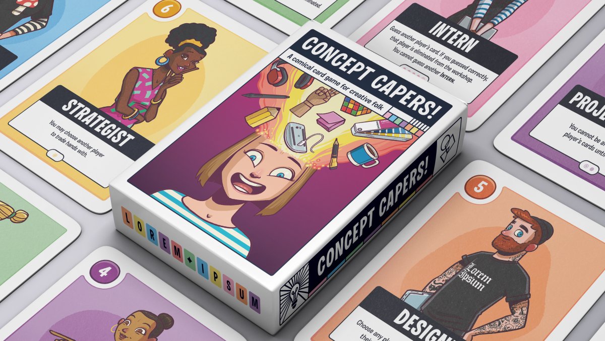 ✨👾 Introducing Concept Capers

As we begin to shape our own studio, it felt right that we start by paying homage to the absurdity of our industry. And Concept Capers is the result. It’s a quick-play card game under the guise of the creative process.

Launching Early November!