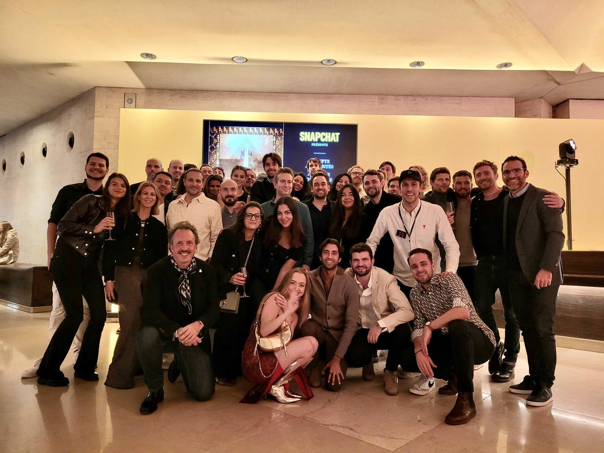 The "Egypt Augmented" Snap launch inauguration at the Louvre was truly magic! Some of Snap France Team on the last pic 🇫🇷