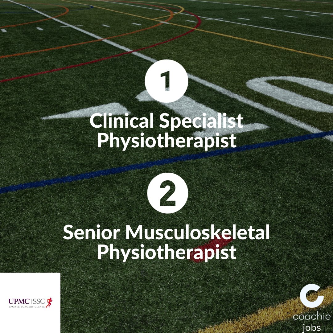 Two new Physiotherapy opportunities at UPMC Sports Surgery Clinic:

- Clinical Specialist Physiotherapist (Full-Time)
- Senior Musculoskeletal Physiotherapist (Full-Time)

Apply now at link below:

lnkd.in/eFQcHVcB

#PhysioJobs #sportsjobs #Ireland