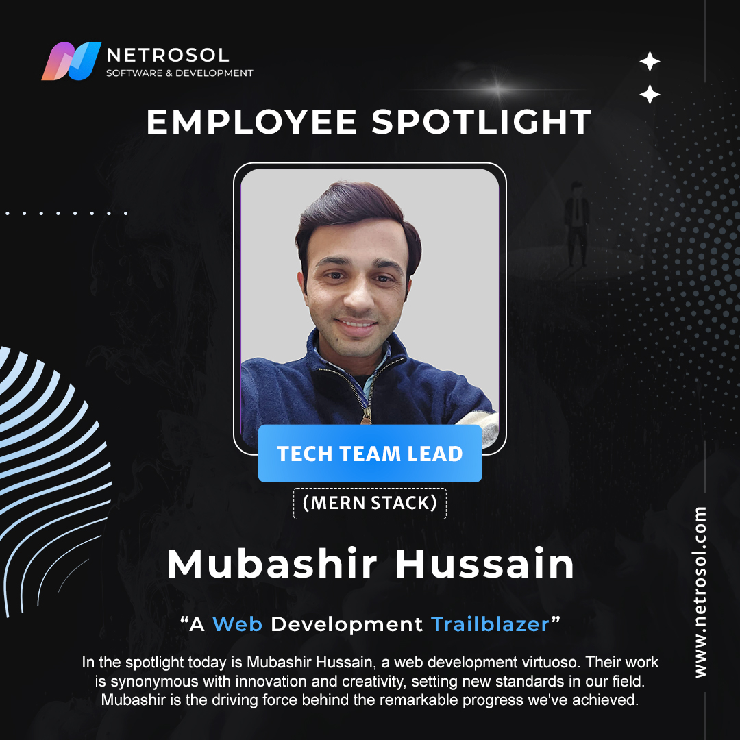 NetrosolServ's tweet photo. Meet Mubashir Hussain , the driving force behind our tech team's success. With a passion for innovation and a commitment to excellence, Mubashir Hussain leads the way in transforming ideas into groundbreaking solutions. https://t.co/9zN9tc4NOP