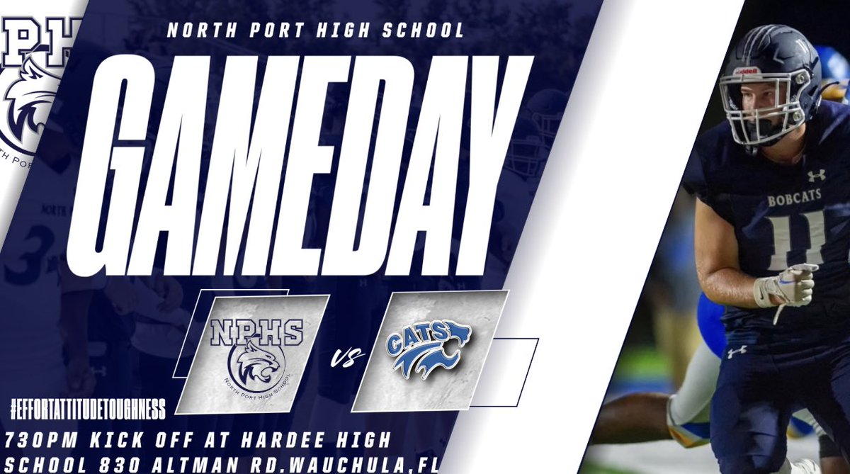 It’s Gameday baby!!! We make a trip down to Wauchula for a face off with the Hardee Wildcats! Hope to see many of you make the trip!! #effortattitudetoughness