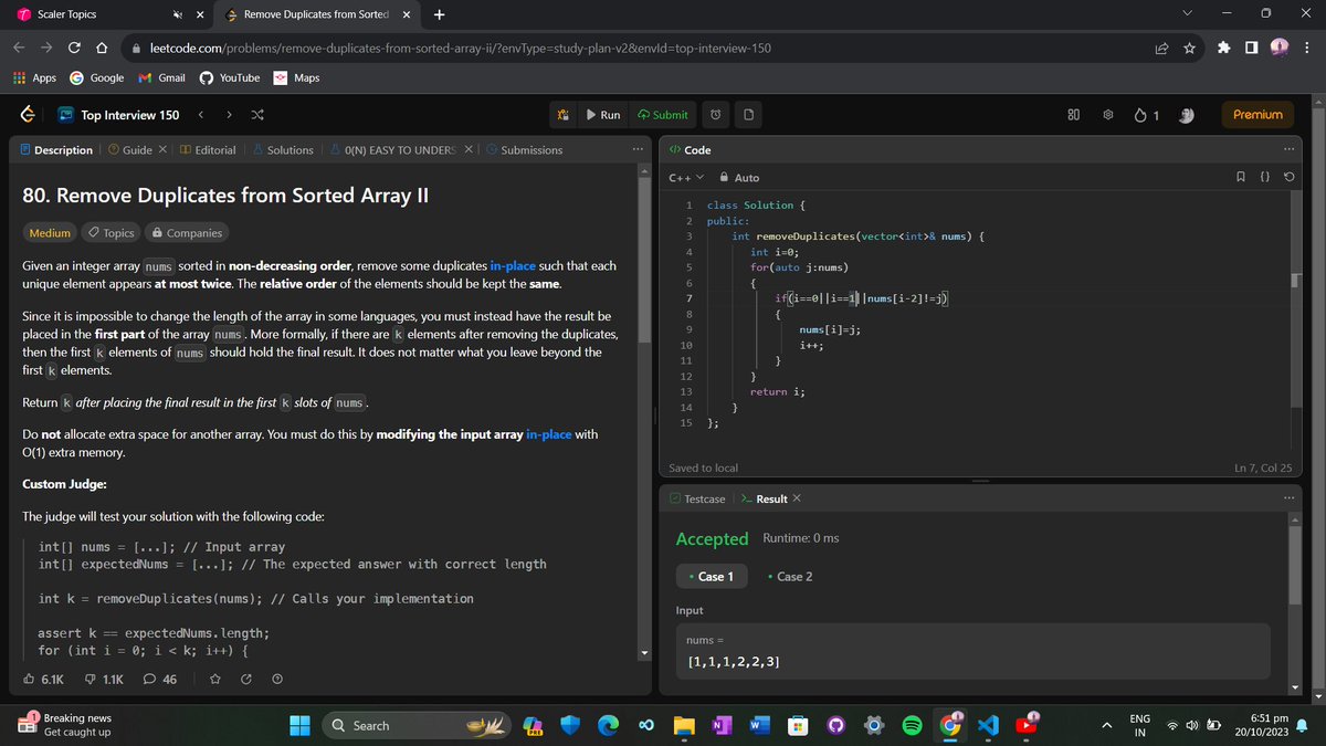 modestxdev's tweet image. 🚀 Day 74/100
✅ Revised DS Notes
✅ Solved two problems on Leetcode
#100DaysOfCode
#LearningJourney
#Codingcommunit
