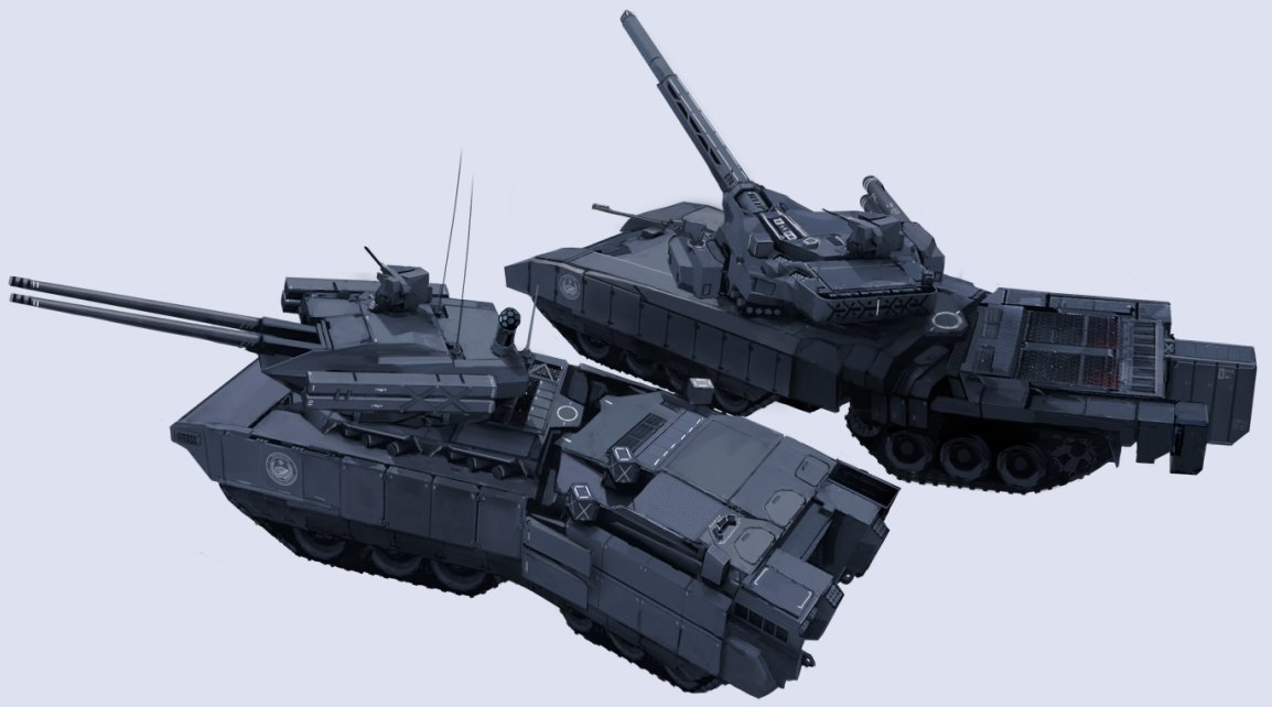 「戦車の絵です。皆さんはこの戦車、どう思いますか? 私はかっこいいとは思います。前」|維吹 / IBUKI　5月コミティア F19bのイラスト