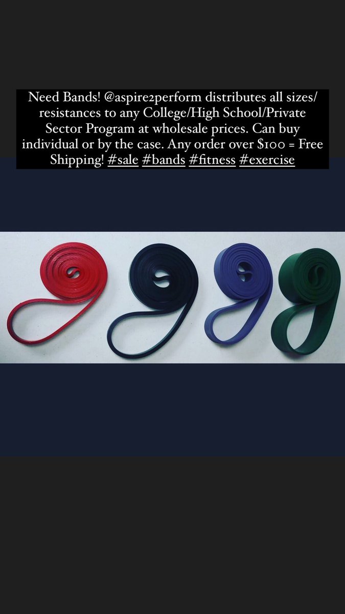 Aspire Performance (@aspire2perform) on Twitter photo Need Bands! <a href="/aspire2perform/">Aspire Performance</a> distributes all sizes/resistances to any College/High School/Private Sector Program at wholesale prices. Can buy individual or by the case. Any order over $100 = Free Shipping! #sale #bands #fitness #exercise Need Bands! <a href="/aspire2perform/">Aspire Performance</a> distributes all sizes/resistances to any College/High School/Private Sector Program at wholesale prices. Can buy individual or by the case. Any order over $100 = Free Shipping! #sale #bands #fitness #exercise