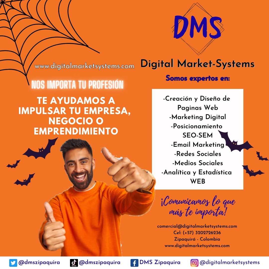 dmszipaquira's tweet photo. 💡*El marketing es el arte de crear valor genuino ante tus clientes.*……🤩Te ayudamos a impulsar tu empresa, negocio o emprendimiento. 📌Somos expertos en: 
- Creación y Diseño de Páginas Web #diseñoweb
- Marketing Digital #marketingdigital
- Posicionamiento SEO-SEM #seo
- Email https://t.co/Joiq4yVdpk