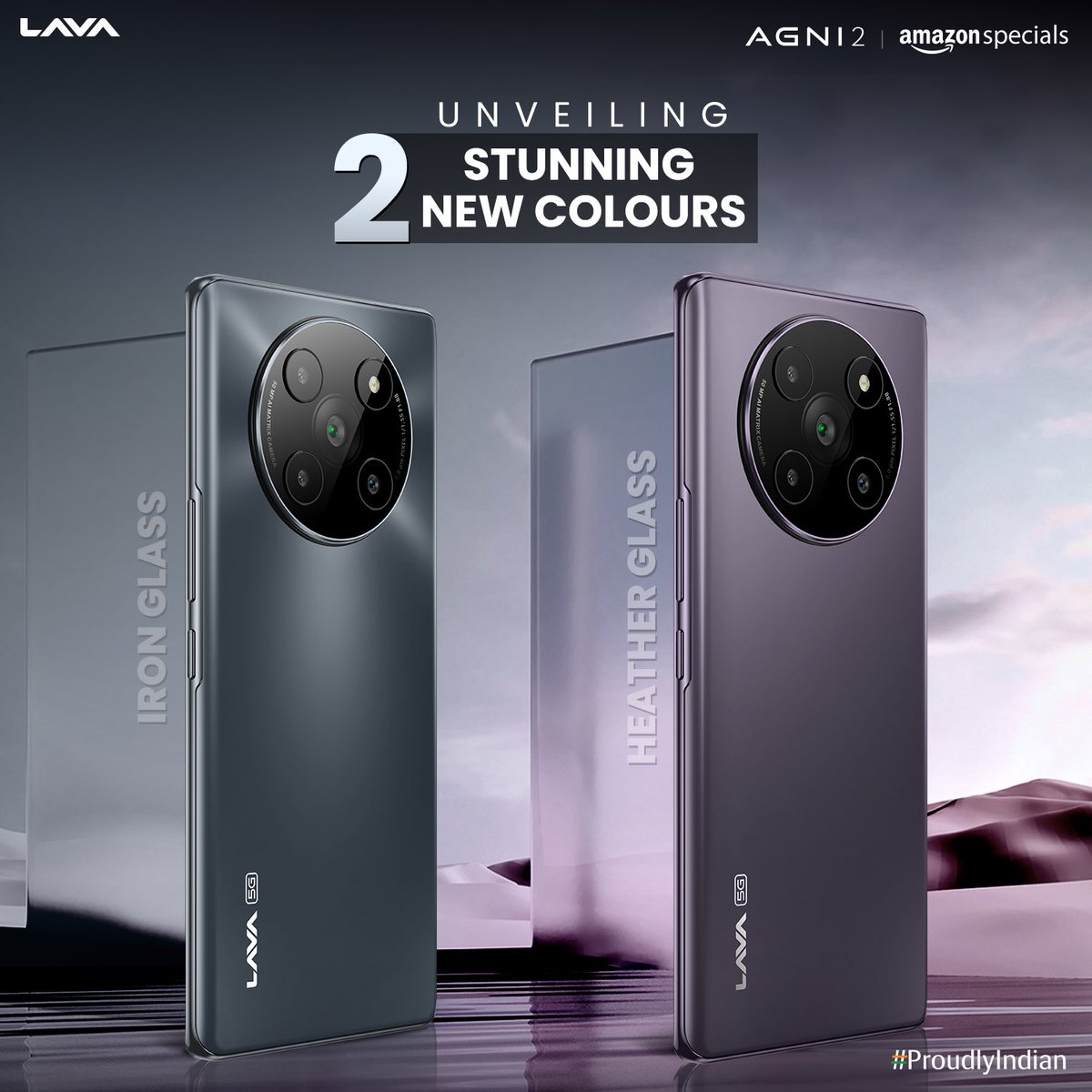 Lava Agni 2 is now available in 2 new colours - Heather Glass and Iron Glass.🔥

#Agni2 #LavaMobiles #ProudlyIndian