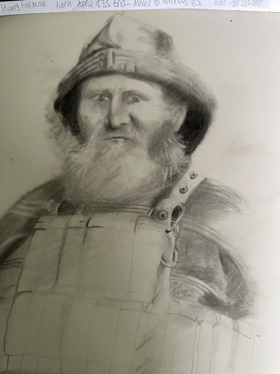 staithesartist's tweet photo. #WIP coming along and loving the the new #FaberandCastell Pitt Graphite Matt #pencils especially the 10,12 and 14B Getting some lovely Matt darks. #SaundersandWaterford #deckle #sketchbook #HarryFreeman #Whitby https://t.co/fcyGcnHKfw