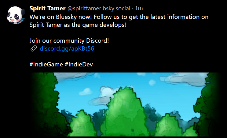 PlaySpiritTamer's tweet photo. We have a new page now! Please follow us if you're on the skies of blue. https://t.co/rn1K6uhBfV