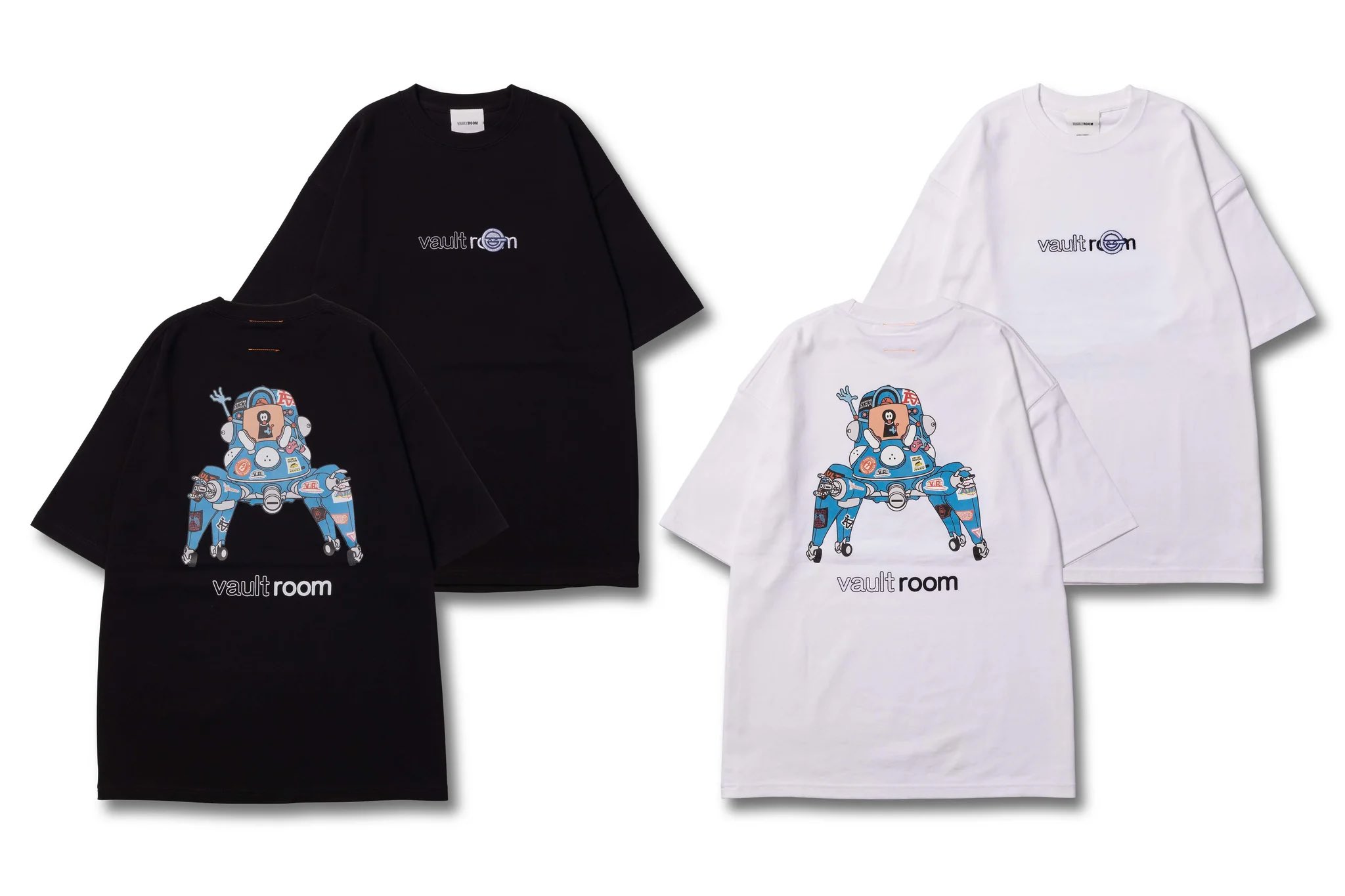 vaultroom 攻殻機動隊 TACHIKOMA HOODIE ブラック L