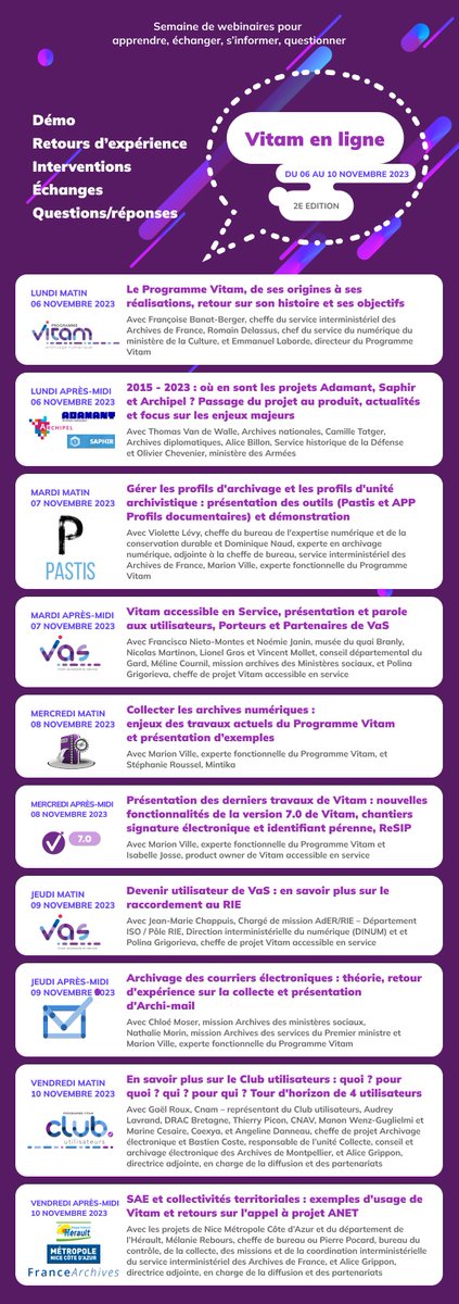 Programme Vitam tweet media