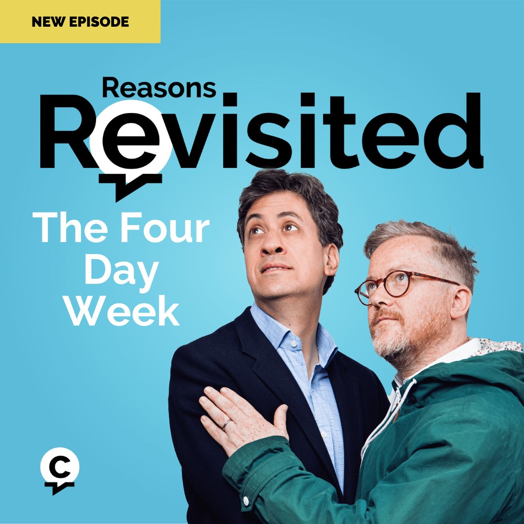 Reduce your hours and keep the same pay? 👀 That's the promise of the #4DayWeek. It could boost productivity and it's good for the 🌍 too. What's the evidence behind it? Listen to the latest episode of Reasons Revisited to find out! 👇 🎧pod.fo/e/1f9ed6