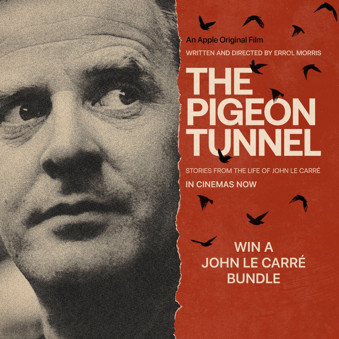 LightHouseD7's tweet photo. THE PIGEON TUNNEL is #NowShowing

To celebrate, we have a bundle of John Le Carré books to give away including:
The Pigeon Tunnel
A Delicate Truth
Our Kind of Traitor
A Private Spy
&amp; more

Simply RT to enter! https://t.co/DcJpumNHOU