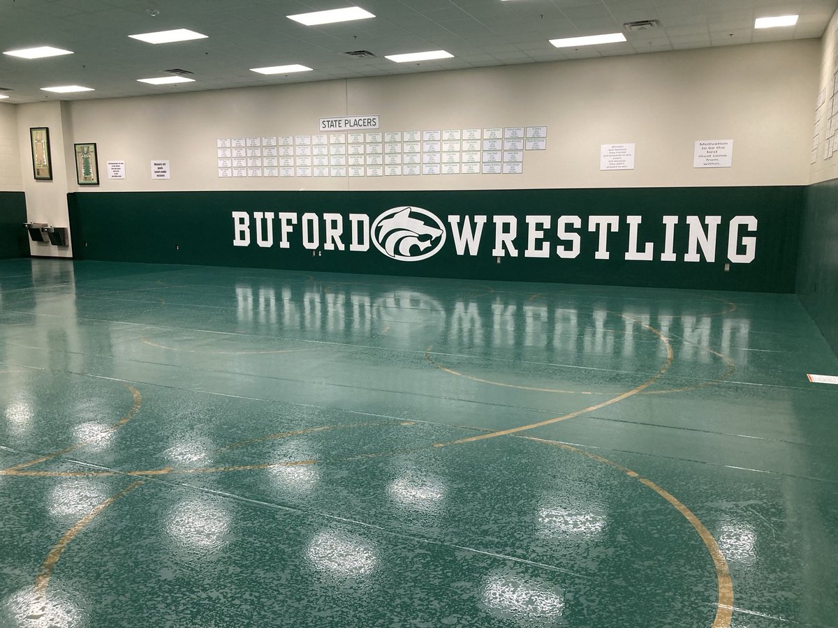 Wrestling room is ready. Practice starts Monday Let’s Go!