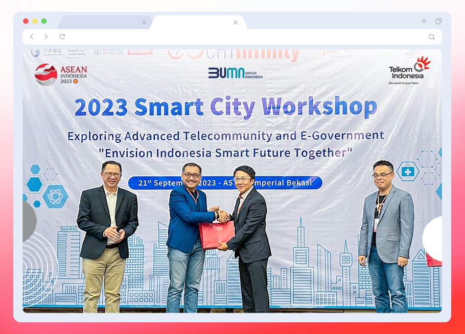 TelkomIndonesia's tweet photo. Kerja Sama PINS dengan CHT INFINITY Group Tawarkan Solusi Smart City bagi Ibu Kota Negara Nusantara

Sobat, dalam upaya mewujudkan visi smart city di Indonesia, PINS senantiasa mengembangkan solusi dan produk yang dapat mendukung perkembangan teknologi pada bidang IoT.

Salah satu solusinya ialah dengan kolaborasi PINS dengan CHT INFINITY Group dalam menyelenggarakan workshop “Smart City Workshop 2023", sebuah kegiatan yang menjadi media untuk saling berbagi ide dan pengalaman yang bertujuan untuk mempersiapkan solusi smart city dan pengimplementasiannya akan ditawarkan di antaranya untuk Ibu Kota Negara (IKN) Nusantara.

Demi terciptanya solusi kota masa depan terbaik, PINS tak hanya berkolaborasi dalam pengembangan teknologi dalam negeri saja, namun juga turut melibatkan kolaborasi teknologi yang dikembangkan dengan pihak internasional.

Diharapkan program ini menjadi langkah menuju pembangunan kota masa depan yang cerdas, berkelanjutan, dan terintegrasi.
#ElevatingYourFuture