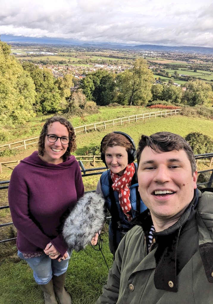 The rain has stopped for long enough to record on Chosen Hill for Radio 4's Open Country! 
 #research <a href="/RoyalAcadMusic/">Royal Academy of Music</a>