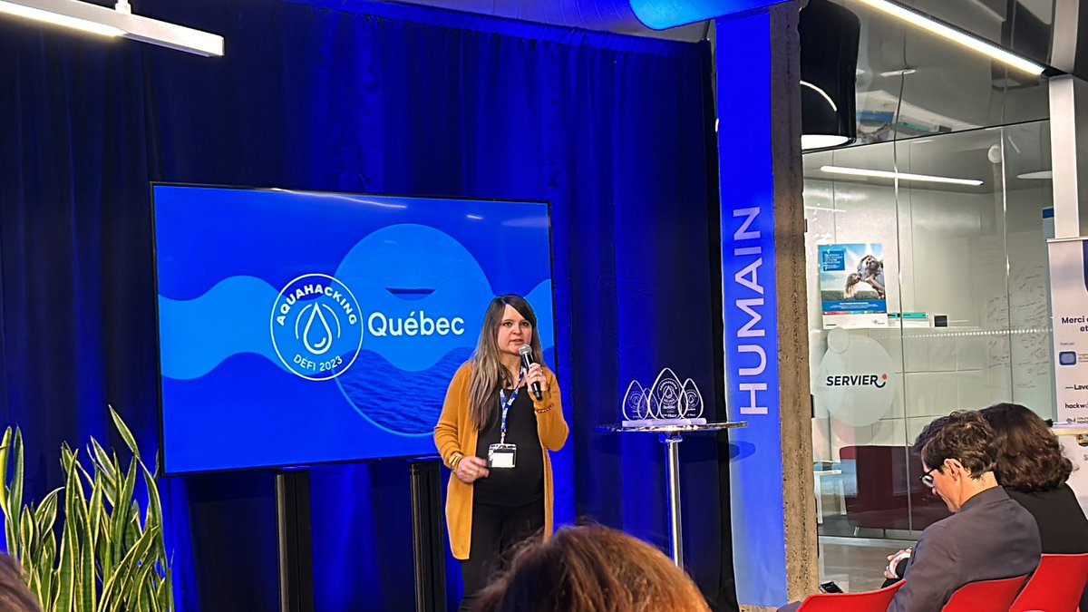 Toujours un plaisir d’entendre nos Alumnis! Merci Anne Carabin! #CleanNature  #AquaHackingQC 

Co-organisateurs @eaurobvq <a href="/Reseau_Envt/">Réseau Environnement</a>