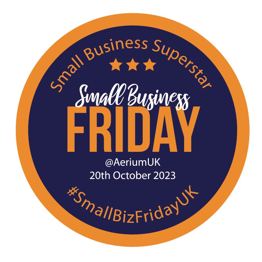 Congratulations <a href="/AeriumUK/">Aerium UK</a>, you’re this weeks #SmallBizFridayUK #SmallBizSuperstar winner 😊 #StrongerTogether #SmallBusiness