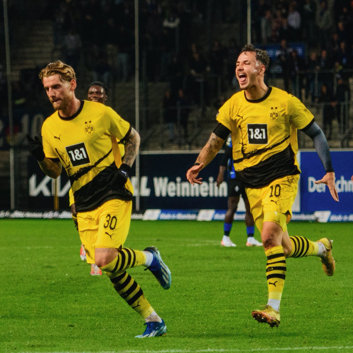 BVB's tweet photo. Frohe Kunde aus Mannheim! 🙌

Die #BVBU23 schlägt den @svw07 mit 3:1! 👏 https://t.co/STtGmmjbgZ