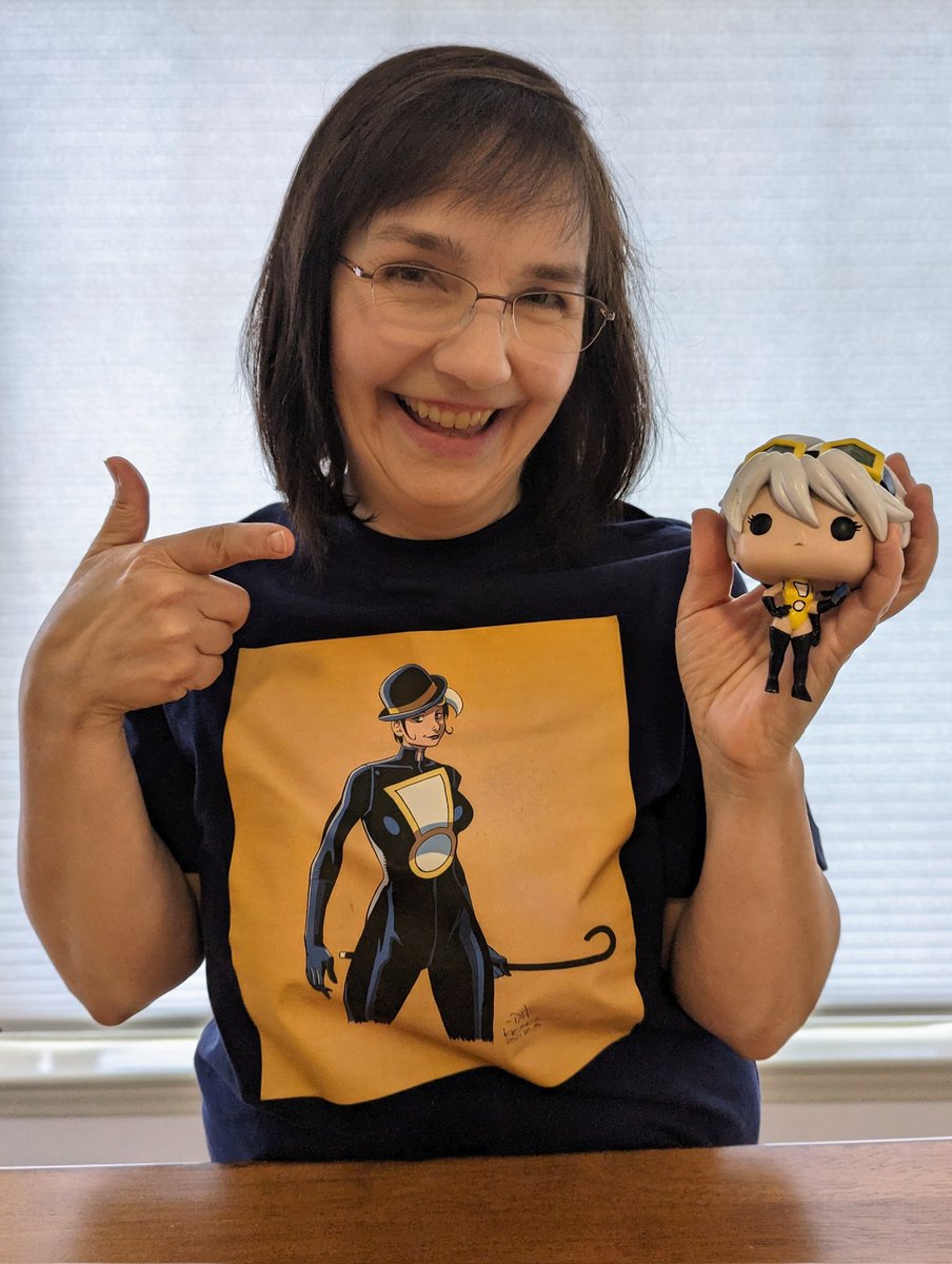 RaD_Adventures's tweet photo. It's an Impossibly Fun Friday as our #ImpossibleJones original custom Pop! figure arrived from @KarlKesel and @David_Hahn! Ruth immediately wanted to wear her Impossible Jones shirt and check out all of the details of this fun Kickstarter exclusive! Thanks Karl and David! https://t.co/6RIQhle2cM