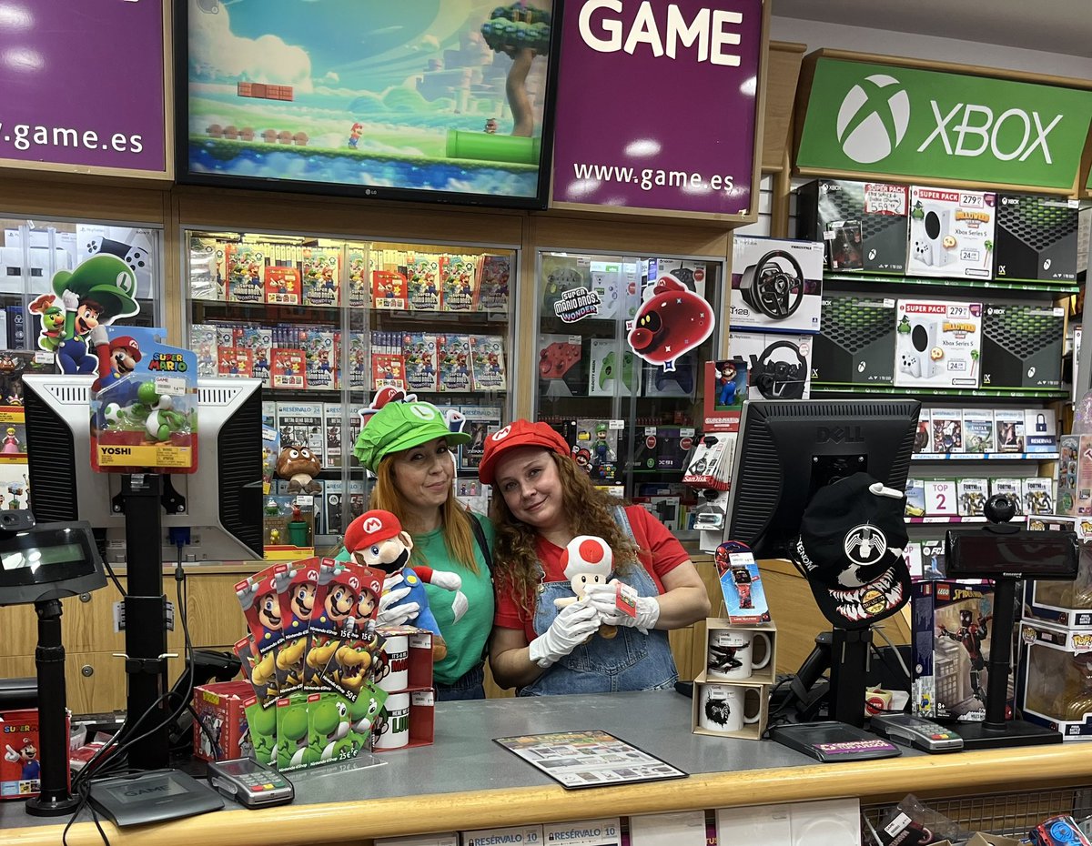 PatryRosa's tweet photo. Ven a tu tienda 176 Malaga larios a por tu súper Mario Bros wonder y espera lo inesperado 🍄❤️💚#SuperMarioBroWonderenGAME @VideojuegosGAME #MarioBrosWonder 
#gamemalaga https://t.co/WcVDWQQwDS