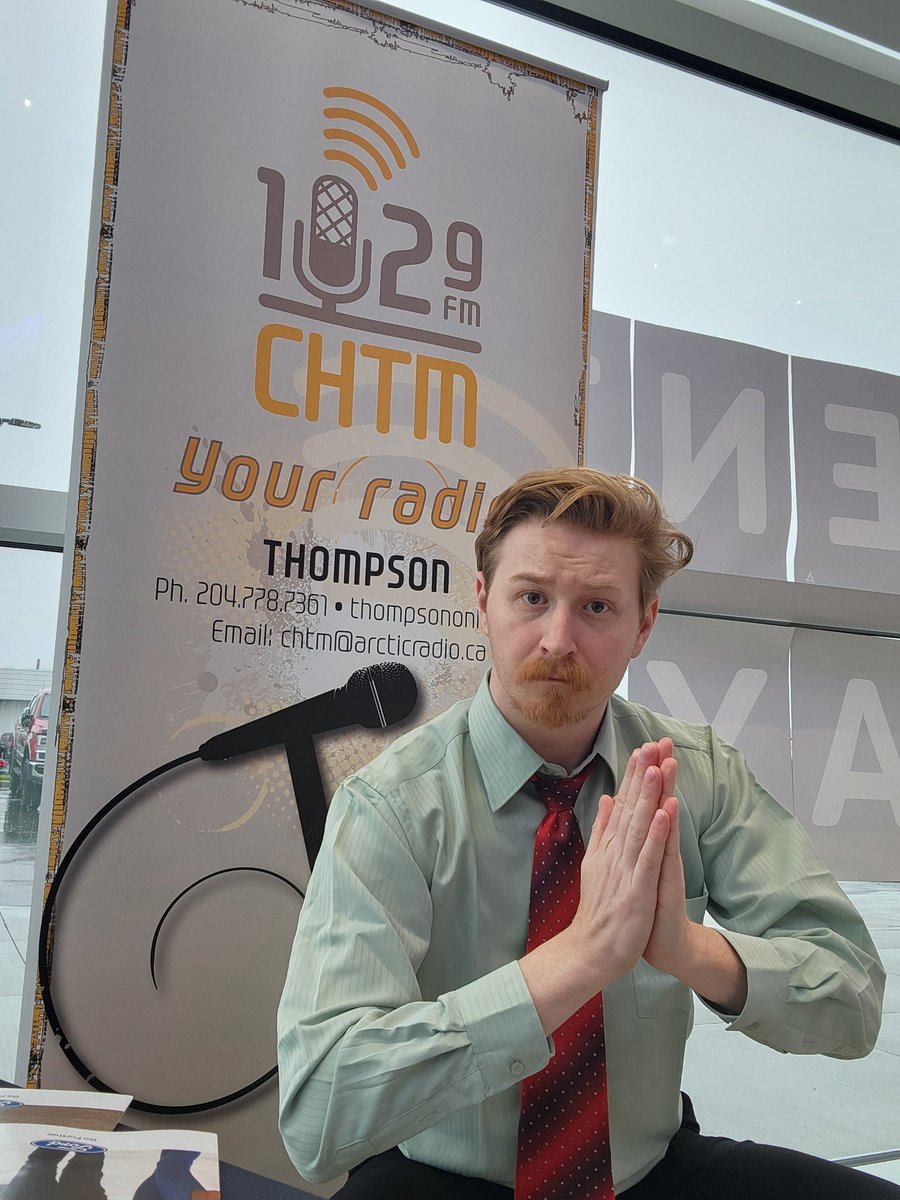 1029CHTM's tweet photo. #fancyfridaywithalex I'm currently at Thompson Ford for their 30th anniversary. Why don't you dress up and come down to see the great deals. If you bring around non perishable food for the food bank you get a chance to win a 55 inch TV! https://t.co/DEVibKQiS1