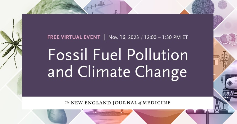 docsforclimate's tweet photo. As a health professional, how can you respond to the harms of fossil fuel pollution and deliver climate-informed specialty care? Join this @NEJM webinar on November 16 for answers to these questions and more.

Register here: https://t.co/Pj5j8vezuy https://t.co/mpXkK3SBNW