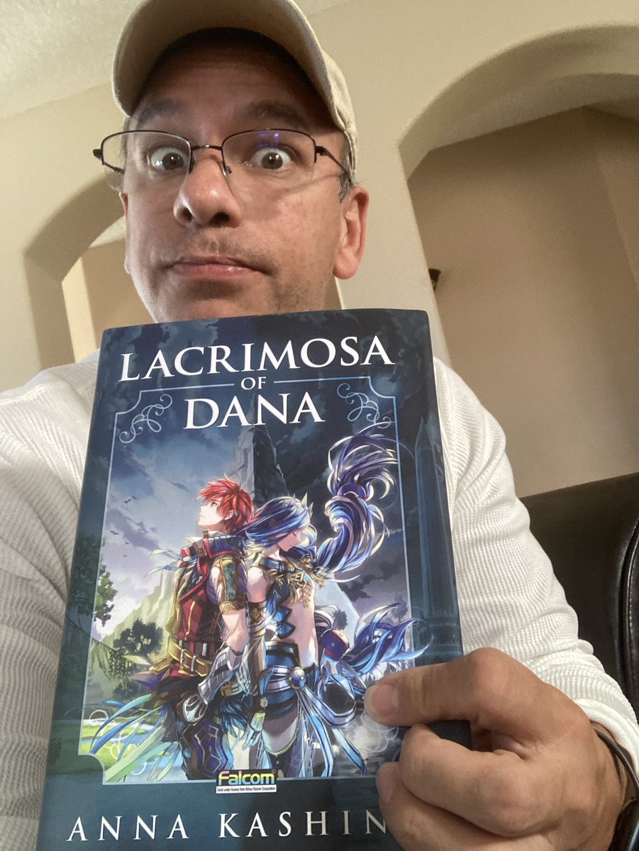 Got my hard cover edition of the Ys novel “Lacrimosa of Dana.” Did you get yours? Do you think they should make it into a movie that I direct one day? Hey I can dream right? @Lacrimosa_Novel @annakashina @DigitalEmelas