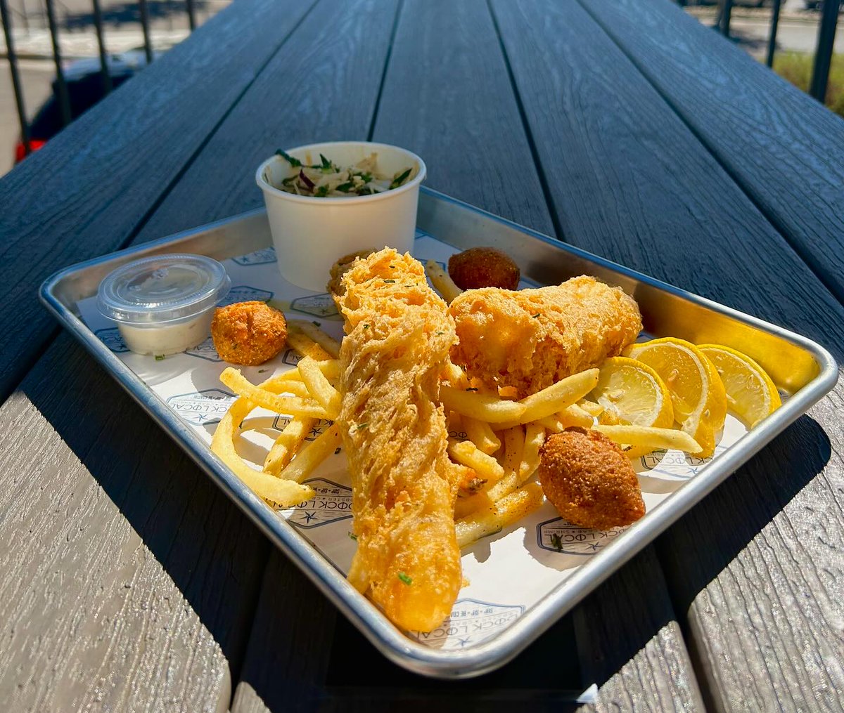 Dock Local🤝 Fish Fry-day #happyfriday #fishfry #coloradofresh #greenwoodvillage #colorado #foodhall #chefdriven #feedyourcravings