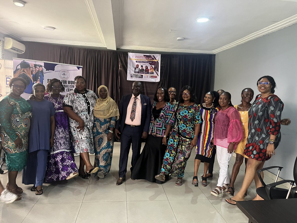 Okeremartha's tweet photo. The media should give women more publicity - Prof G B Okon of #RiversStateUniversity speaking at a one day workshop organized by @StepUp4women with support from @WSoyinkaCentre under its @ReportWomen program. https://t.co/JCC2WD0VIe