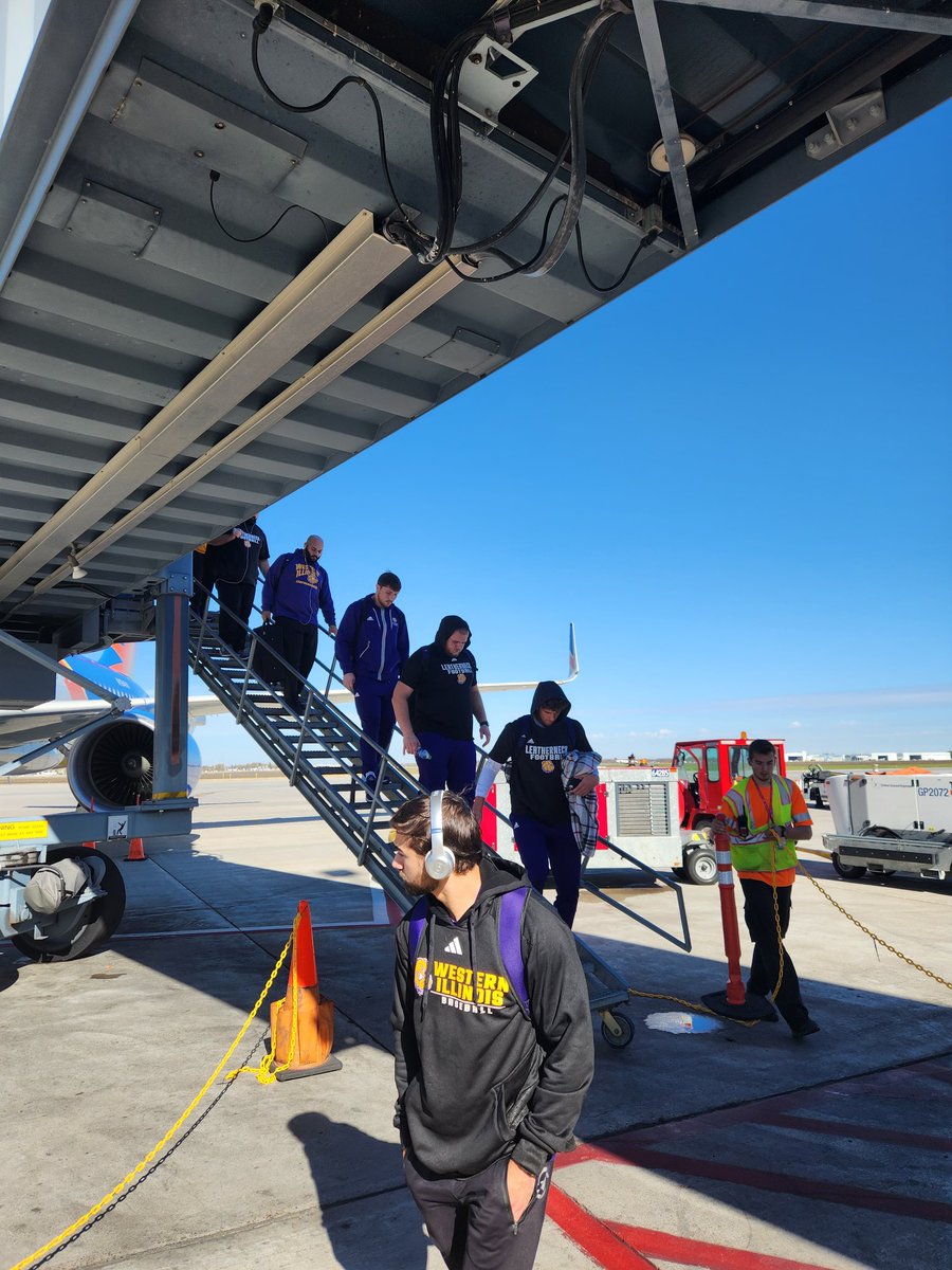 WIUFootball's tweet photo. We have arrived in Fargo. https://t.co/HrCs5OB927