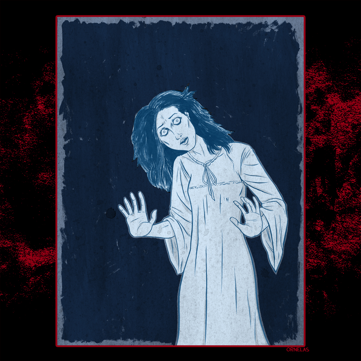A ghost from The Empty House (Algernon Blackwood) for Day 20 of #31daysofhalloween
#BuyOrnelasArt #algernonblackwood
#theemptyhouse #ghost
#commissionsopen #artforsale
#ghoststories
#supportlocalartists #shopsmall #mixedmedia #horrormovies #horrorart #horrorcommunity #horrormonth