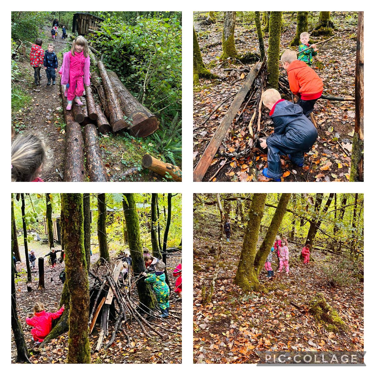 YsgolNant's tweet image. Plant Tywi a Cothi wedi mwynhau y profiad o weithio yn yr awyr agored yn Goedwig Brechfa #awyriach #lles