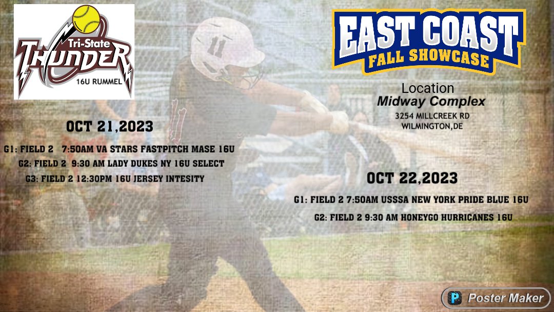 We are headed to the east coast showcase this weekend. Strong group of girls. Come watch them work.....