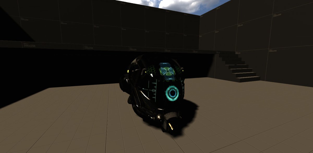 Leadwerks's tweet image. Here are some images that better show the importance of environment probe volumes for PBR lighting. Shown are 1) No reflection, 2) Sky only, and 3) Probe volumes + sky. #gamedev #indiedev #vulkanapi