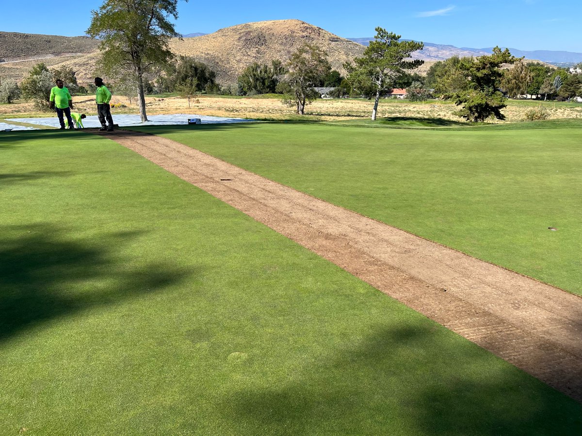 PTI_Golf_Const's tweet photo. AZ🛫--🛬NV. The crew's focus has turned to Hidden Valley Country Club in beautiful Reno, NV. This course is just minutes from the Reno-Tahoe International Airport on the southeast corner of "The Biggest Little City In The World." #ptigolfconstruction #reno #nevada #golf https://t.co/3qyHZsAE2E