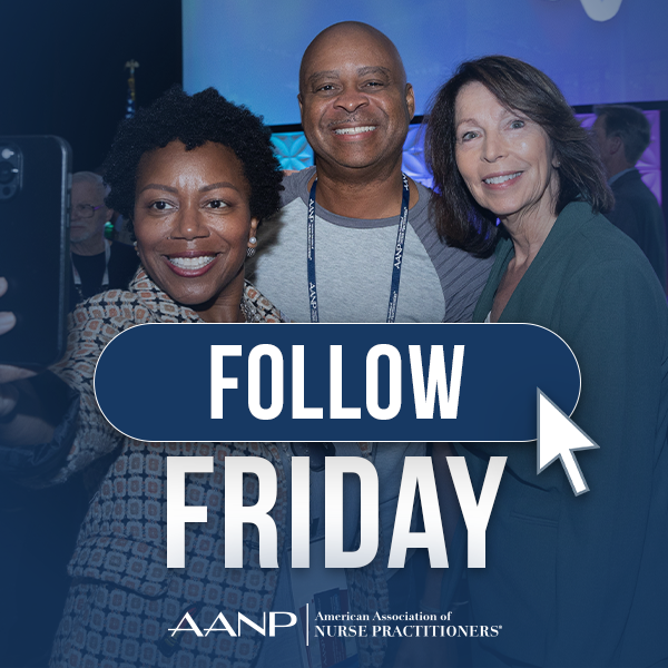 AANP_NEWS's tweet photo. How many inspiring NPs do you know? This #FollowFriday, join AANP in recognizing the positive impact NPs have on health care. Tag inspiring NP leaders you know in the comment section to give them a shout-out. #NPsLead https://t.co/cYPLfKOokI