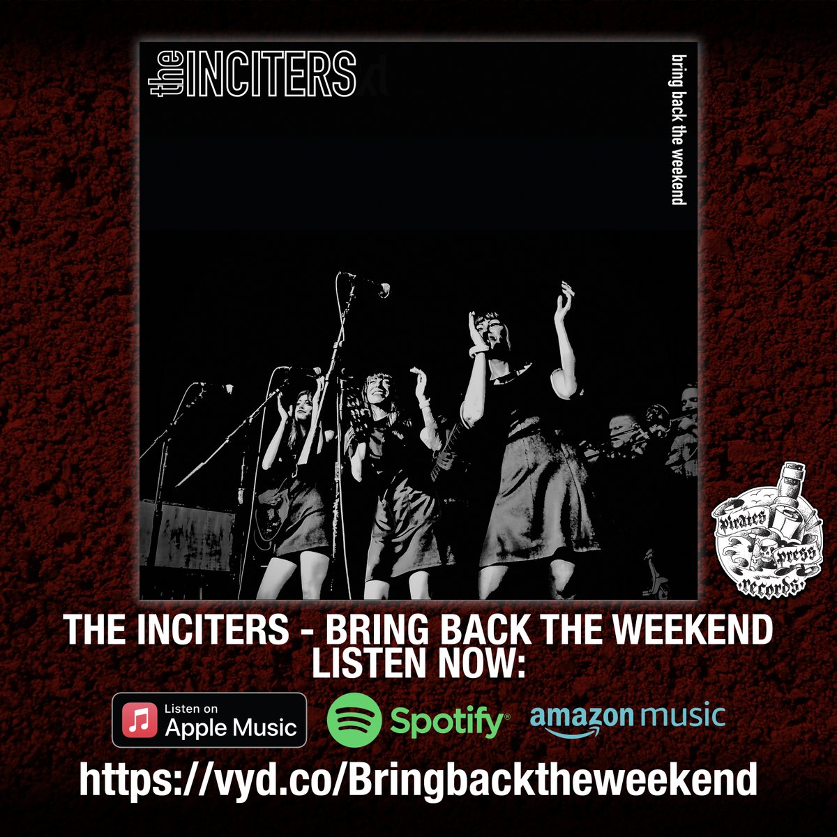 piratespress's tweet photo. In the mood for some soul stompers for your next weekender? Well look no further!

Stream or download the brand new LP by @theinciters, Bring Back the Weekend, from @piratespress, on the platform of your choice!

Stream it here: https://t.co/HB1XlW7mJL https://t.co/2t1xwM06Mq