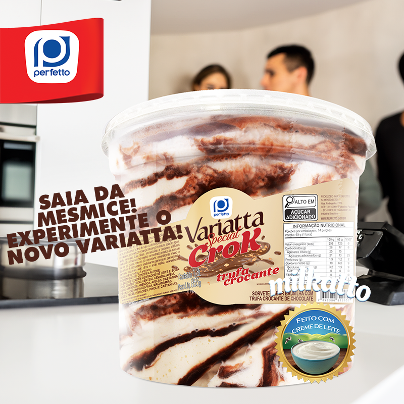 Sorvete Special 3 Leites Perfetto Variatta 1,8L