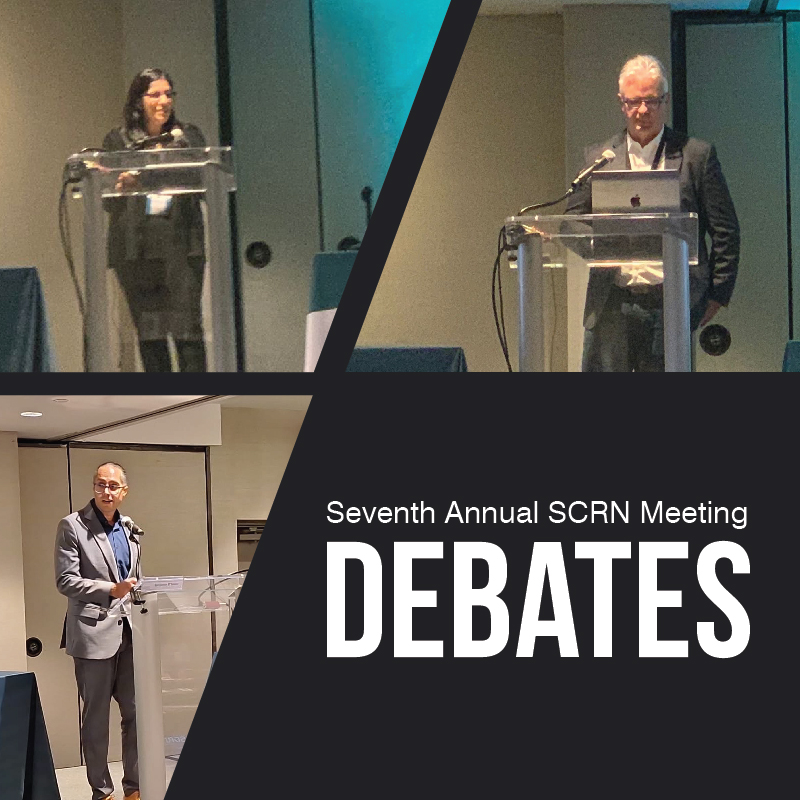 Energetic and enlightening debates by leading #EPeeps during #SCRN2023. What's your take? Should all #CongenitalHeart programs have #RoboticEP? Should left-sided PVC's use a transseptal approach with #RoboticEP? Great debates make us all sharper💪🏥